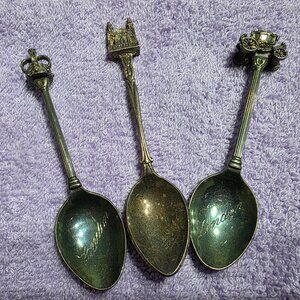 Spoons - Silver Plated Souvenir Spoons x 3
